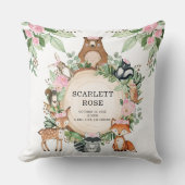  bosgebieden Girl Nursery Decor Kussen (Voorkant)