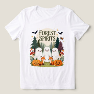 Bosgeesten Moppige Geesten & Vossen Halloween Tri-Blend Shirt
