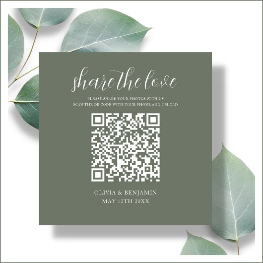 Bosgroen | Deel de Love QR-code Informatiekaartje