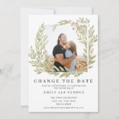 Bosgroen Foto Wijzig De Datum Kaart (Voorkant)