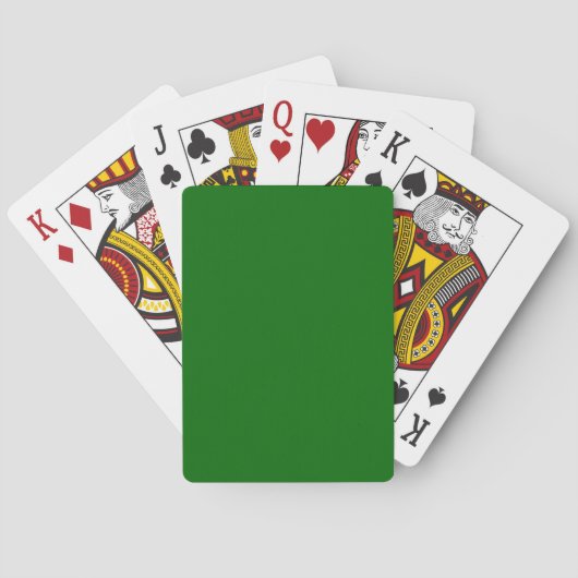 Bosgroen Pokerkaarten (Achterkant)