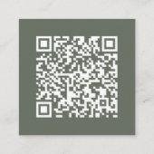 Bosgroen | QR-code | Trouwreactie Informatiekaartje (Achterkant)