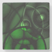 Bosgroen Stenen Onderzetter (Voorkant)