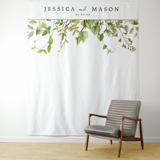 Bosgroene Achtergrond Fotocabine Wandkleed (In situ)