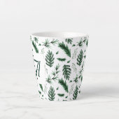 Bosgroene bladeren 3 monogram pasgetrouwden decora latte mok (Voorkant)