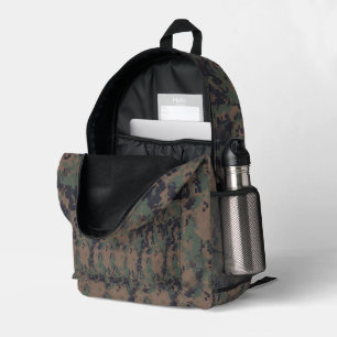 Bosgroene digitale camouflage bedrukte rugzak