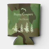 Bosgroene jagers, camouflage en druk op wilde dier blikjeskoeler (Voorkant)