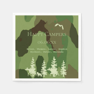 Bosgroene jagers camouflage-wildkampers servet