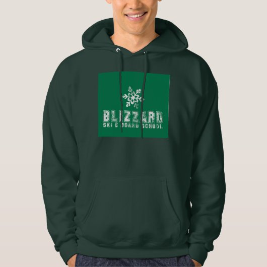 bosgroene mannen hoodie (Voorkant)