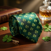 Bosgroene Shamrock Stropdas
