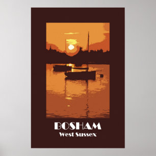 Bosham 1920s retro-stijl poster
