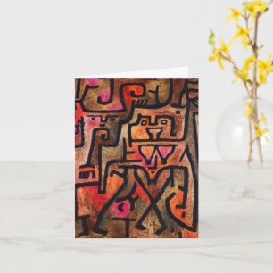 Bosheks, Paul Klee Abstracte kunst Kaart