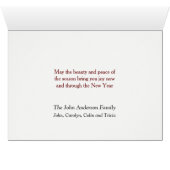 Bosheren Kerst in Iowa Kaart (Binenzijde Horizontaal (Onderkant))