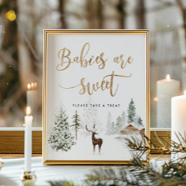 Bosherten Babies zijn zoet Poster