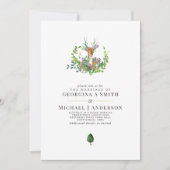 Boshertog Bruiloft Uitnodiging Aquarel (Voorkant)