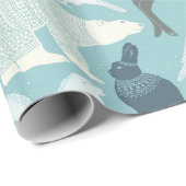 BoskerstBunny Fox Deer Beer Bird Squirrel Cadeaupapier (Rol Hoek)