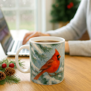 Boskerstmis Kardinaalvogelmok Koffiemok