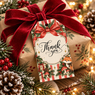 Boskerstmis Verjaardag Winter ONEderland Cadeaulabel