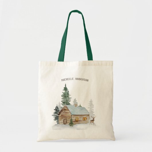 Boskool bossen met dieper gepersonaliseerd bos tote bag (Voorkant)