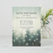Boslampen | Rustic Save the Date (Staand voorkant)