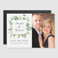 Bosland bos groene wedding save the date