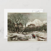 Bosland in de winter briefkaart (Voorkant / Achterkant)