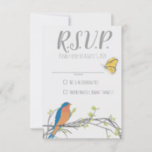 Bosland RSVP-kaart voor baby shower
