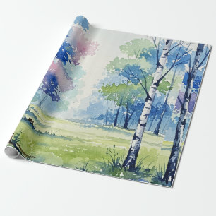 Boslandschap Cadeaupapier