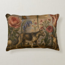 Boslandschap met dieren en botanische olieverfschi