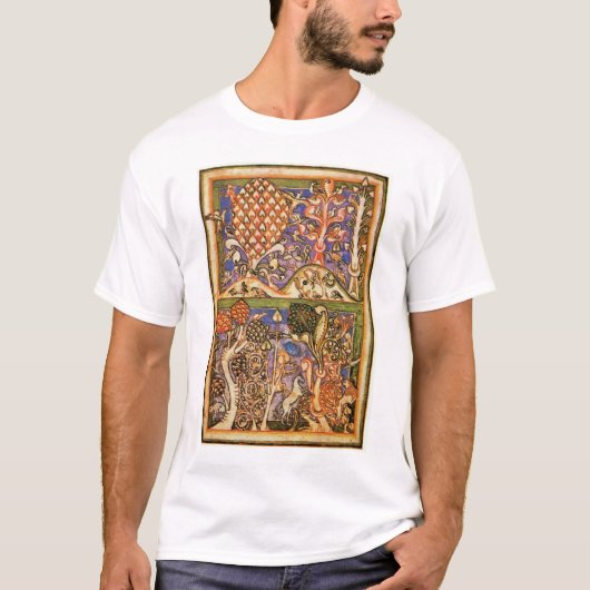 Boslandschap van Meister Der Carmina Burana (BE) T-shirt (Voorkant)
