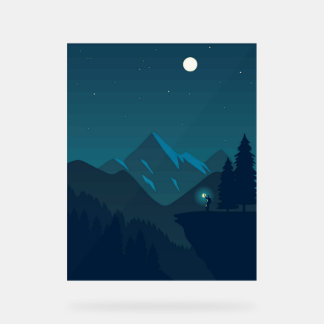 Boslandschappen Acryl Bord