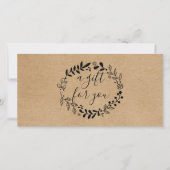 Boslandslinger Rustieke Kraft Cadeaubon (Voorkant)
