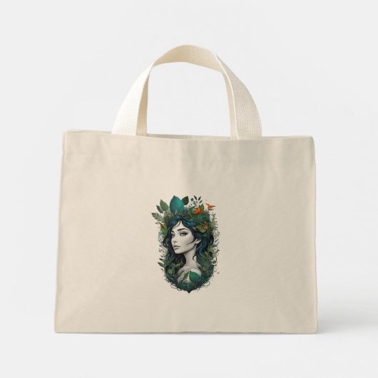 boslied mini tote bag (Achterkant)
