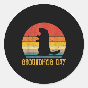 Bosmardag Bosmarmotten Grappige Knaagdieren Dieren Ronde Sticker