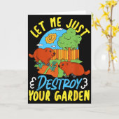 Bosmarmot_ Laat me je tuin gewoon verwoesten Kaart (Gele Bloem)