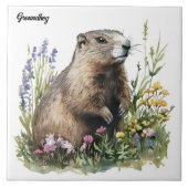 Bosmarmot tegeltje (Voorkant)