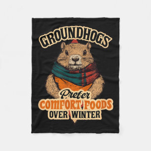 Bosmarmotten prefereren comfortfood boven winter fleece deken
