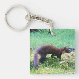 Bosmarter Bos Wildlife Illustratie Elegant Sleutelhanger