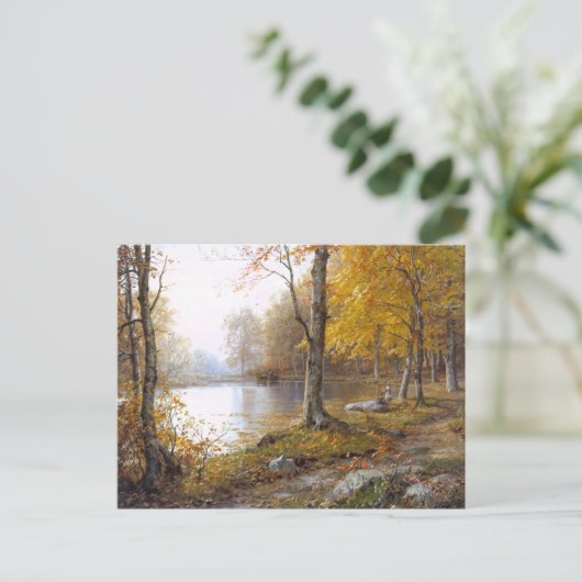 Bosmeer in Automn Briefkaart (Staand voorkant)