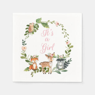 Bosmeisje Baby Shower, Bos Baby Shower Servet