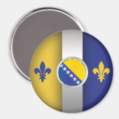 Bosnaciummagneet Magneet (Voorkant / Achterkant)