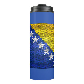 Bosnia and Herzegovina Flag Patriotic Gift Thermosbeker