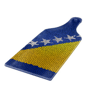 Bosnia and Herzegovina Flag Patriotic Kitchen Deco Snijplank
