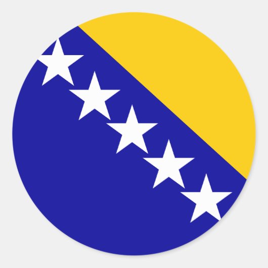 bosnia emblem classique rond autocollant (Devant)