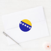 bosnia emblem classique rond autocollant (Enveloppe)