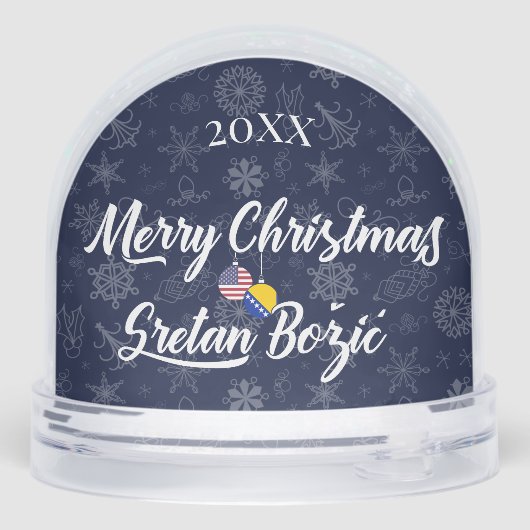 Bosnian American Bilingual Merry Christmas (Arrière)