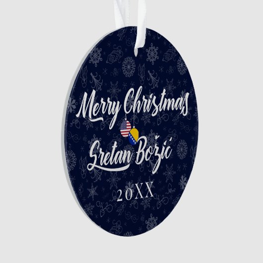 Bosnian American With Custom Year Bilingual (devant)