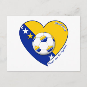 Bosnian Soccer National Team Fútbol BOSNIA" 2014 Briefkaart