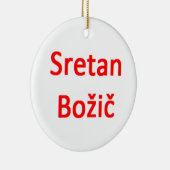 bosnian sretan bozic keramisch ornament (Rechts)