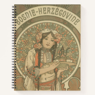 Bosnië en Herzegovina door Alphonse Mucha (1900) Notitieboek